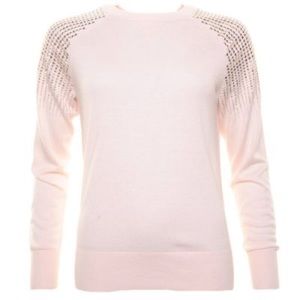 Ted Baker lightweight blush sweater w gold detail